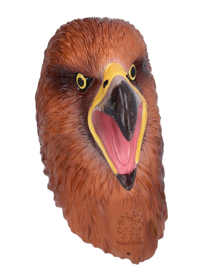EMUKOEP Bald Eagle Hand Puppet Realistic Open Movable Mouth Interactive Bird Head Hand Puppet - Image 1